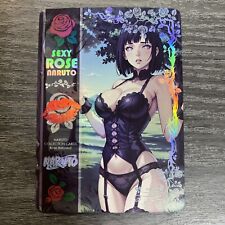 Naruto Goddess Story ACG Anime Girl Sexy Rose Doujin Waifu Fan Card Holo 🔥