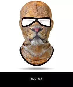 Funny Novelty Cat Dog Animal Balaclava Full Face Mask Shiesty Costume Cos Play - Picture 1 of 2