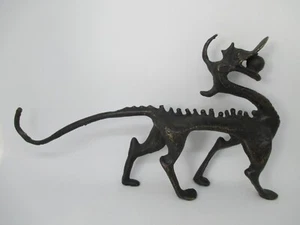 Scultura Di Drago Long In Metallo Cina Asiatica Asia Old Cina DRAGO LONG - Foto 1 di 6