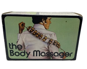 Masajeador corporal de madera antigua de colección masajeador en caja publicidad - Imagen 1 de 10