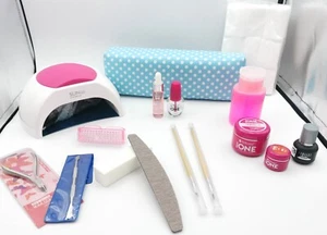Kit Ricostruzione Base Copertura Unghie Gel Nail Art Semipermanente Gel Color UV - Foto 1 di 1
