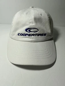 Chapeau camionneur Cooper Tires blanc K-Product logo brodé sangle dos neuf sans étiquette - Photo 1/5
