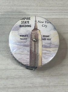 Empire State Building New York City Zelluloid Mini Maßband - Bild 1 von 7