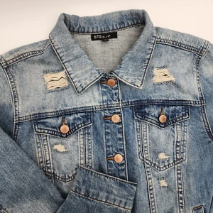 STS Ranchwear Denim Jacket Blue Women's Size S oversized - Picture 1 of 12