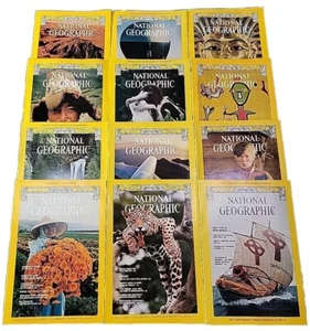 The National Geographic Magazine 1977 Full Year Set of 12 January To December - Picture 1 of 6
