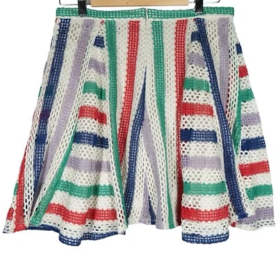 Anthropologie Ева Франко кокетливый линия юбка 4 французский четверть крючком многоцветный - Изображение 1 из 4