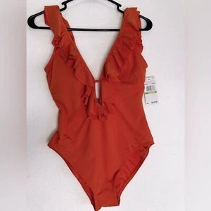 Michael Kors Mimosa Orange Women’s Swimsuit Size 8 - Picture 1 of 12