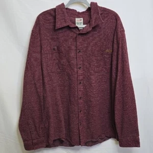 Dickies Long Sleeve Button Down Shirt/Shacket, Red, Men's Size 3XL - Picture 1 of 5