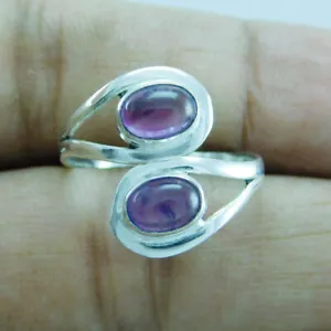 Toe Ring 925 Silver Plated Natural Gemstone Adjustable Handmade Jewelry Sno5 - Picture 1 of 34