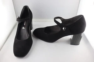 tamaris Gr.39 Pumps, Halbschuhe gebraucht Wildleder schwarz mit Absazt. - Bild 1 von 9