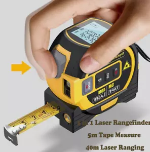 40M Laser Tape Measure Rangefinder Ruler Laser Distance Meter Measurement Tool - Picture 1 of 5