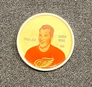 GORDIE HOWE  1961-62 SHIRRIFF. / SALADA HOCKEY COIN #66 ~ DETROIT RED WINGS - Picture 1 of 2
