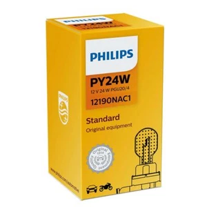 Philips Standard PY24W Red Car Replacement Halogen Bulb 12190NAC1 Single - Picture 1 of 1