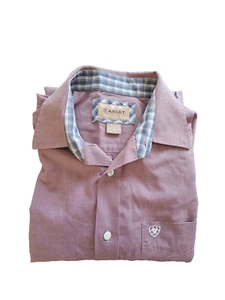 Camisa para hombre Ariat Western sin arrugas manga larga talla M - Imagen 1 de 5