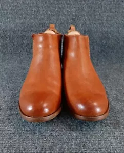 Kork-Ease Velma Ankle Boots Womens Size 8.5 Brown Leather Pull On Casual Shoes - Picture 1 of 10