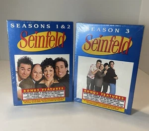 Seinfeld Season 1-3 (1,2,3) Volumes 1 & 2 DVD Box Sets NEW SEALED VERY GOOD - Picture 1 of 4