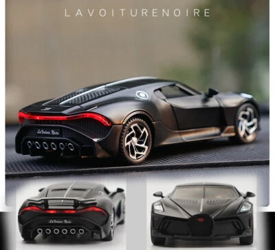 Bugattii Lavoiturenoire Toy Alloy Car Diecasts & Toy Vehicles Car For Children - Image 1 of 4