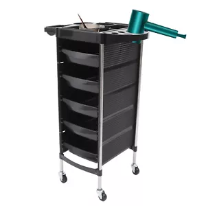 5 Tier Hair Salon Trolley Beauty Spa Hairdressing Storage Drawer Cart w/ Wheels - Picture 1 of 15