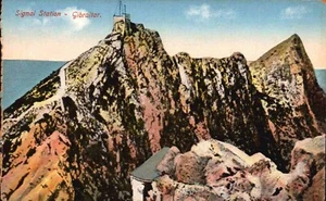 ca. 1910 Gibraltar Postcard - Signal Station (rough left edge) stk#ye39 - Picture 1 of 2