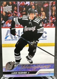 Luke Hughes 2023-24 Upper Deck Series 1 Young Guns #248
