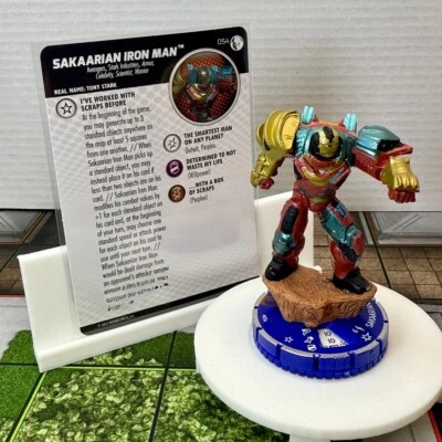 WizKids Heroclix Disney Plus Set SAKAARIAN IRON MAN #054 PERSECUCIÓN Con Tarjeta Foto 1 de 4