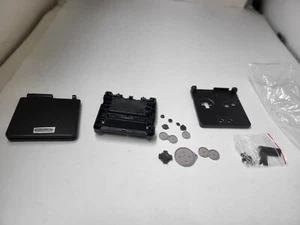 NUOVA custodia di ricambio NERA custodia completa per GameBoy Advance GBA SP #R4 - Foto 1 di 23
