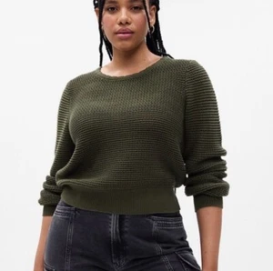 NEU Gap Häkelpullover tiefolivgrün offen Strick Damen Größe Small Tall ST - Bild 1 von 8
