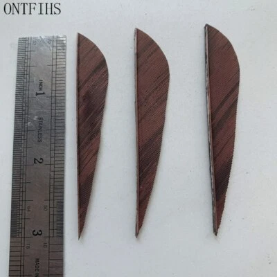 36 Pcs 3 Inch Archery Feather Arrows Ink Painting Feathers Shield Fletching - Image 1 of 4