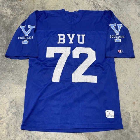 Vintage 80’s BYU University Champion Football Jersey Cover
