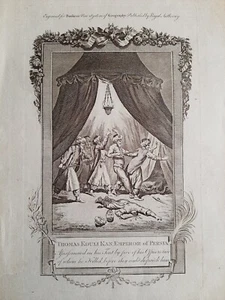 Thomas Kouli Kan Imperatore Persiano //Thomas Banks Acquaforte Originale 1790 - Picture 1 of 4