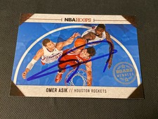 Omer Asik Signed 2013-14 Panini Hoops Board Members Card Auto Rockets NBA COA