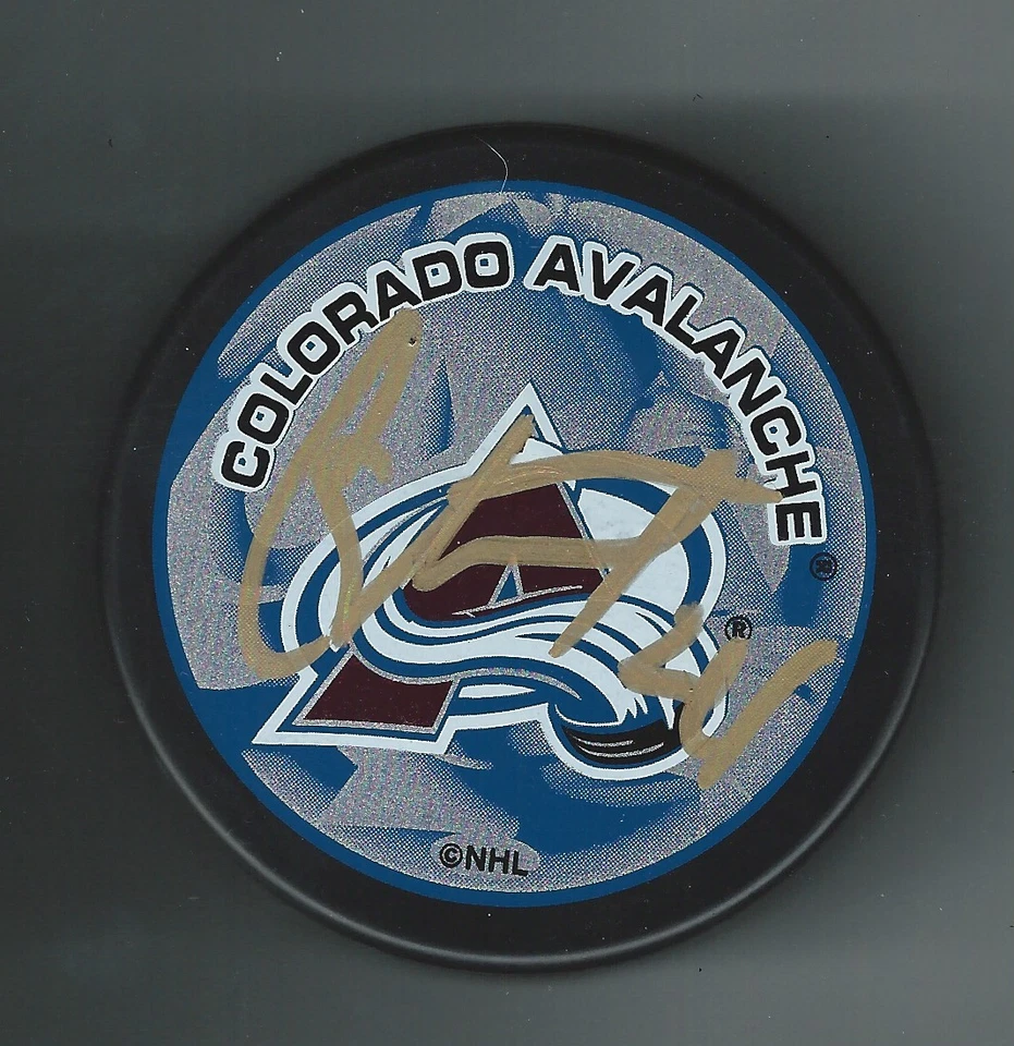 Disco de recuerdo firmado por Chris Stewart Colorado Avalanche Foto 1 de 1