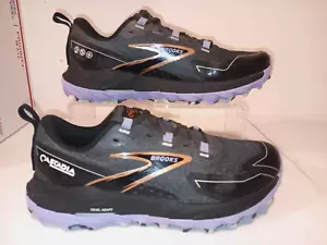 Brooks Cascadia 18 Black Purple Women's Trail Running Shoes Size 9 EXCELLENT - Picture 1 of 9