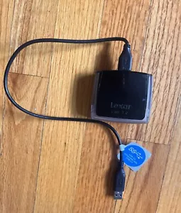 Lexar Dual Slot USB 3.0 Reader Professional LRW300U -Compatible USB 2.0-Used - Picture 1 of 2