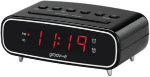 Groov-e Rise Digital Alarm Clock FM Radio,LCD Display Dimmer Function 12hr/24hr - Picture 1 of 2