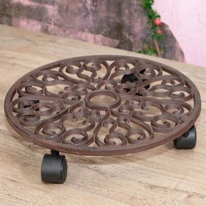 Rolluntersetzer für Blumen, sehr stabil, Pflanzentrolley für Blumentöpfe rollen - Bild 1 von 5