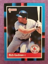1988 Donruss #129 Rich Gedman Boston Red Sox Baseball Card - PC Quality & TTM