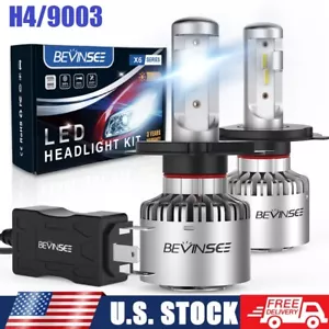 H4 LED Headlights Kit For Toyota Yaris 2006-2014 8000LM Bright White 9003 Bulbs - Picture 1 of 9