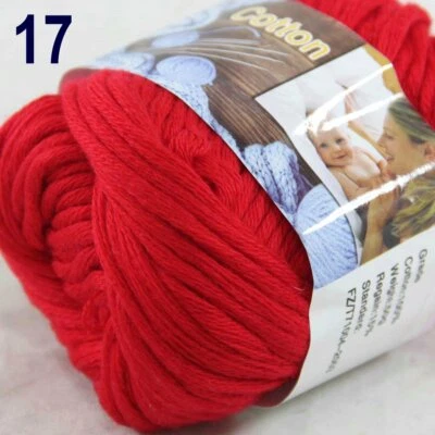 Sale 1 Ballsx50g Super Soft Cotton Chunky Blankets Hand Rugs Knitting Yarn 17 - Image 1 of 4