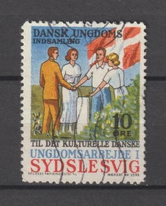 Denmark Cinderellas Poster Stamp Seal Vignet Sydslesvig Dansk Ungdoms Indsamlung - Picture 1 of 1