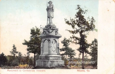 GA~GEORGIA~ATLANTA~MONUMENT TO CONFEDERATE VETERANS (OAKLAND CEMETERY) C.1905 - Image 1 of 3