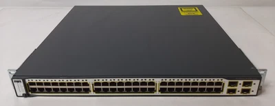 Cisco Catalyst 3750G 48 Port Gigabit Switch IOS 12.2 IPBaseK9 WS-C3750G-48TS-S - Image 1 of 4