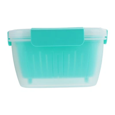  Abtropfen Sie frische Kisten Kühlschrank Frische Aufbewahrungsboxen Salat - Bild 1 von 4