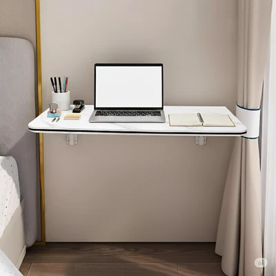 Wall Mounted Folding Table Computer Floating Desk for Small Spaces 40x60CM - Image 1 of 4