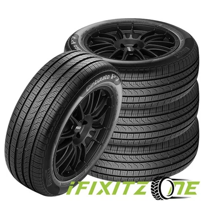 4 Pirelli Cinturato P7 All Season 225/45R19 96H Tires, Performance, Run Flat RFT Foto 1 de 4