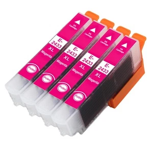 4 Magenta Cartouches d'encre pour Epson Expression Photo XP-750, XP-850, XP-950 - Photo 1/6