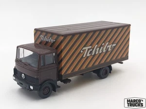Praline MB Mercedes LP 809 Box brown „Tchibo“ 1:87 /PA171 - Picture 1 of 1