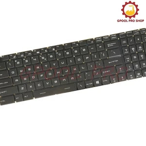 For MSI MS-16L4 16L5 16P1 16P3 16P5 16P7 16P8 16U1 16U4, RGB Backlit Keyboard - Picture 1 of 9
