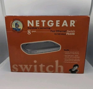 NetGear ProSafe FS608NA 8-Ports Rack-Mountable Ethernet Switch NIB Fast Shipping - Picture 1 of 5