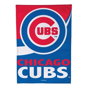 Chicago Cubs Burlap Flag House Size - Picture 1 of 1